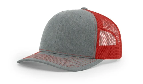 Heather Grey/Red