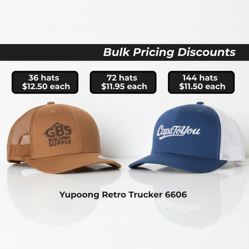 Custom Embroidered Hats | Yupoong Retro Trucker 6606