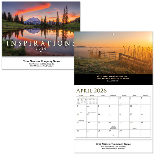 Custom Inspirations Stapled Wall Calendar 55011