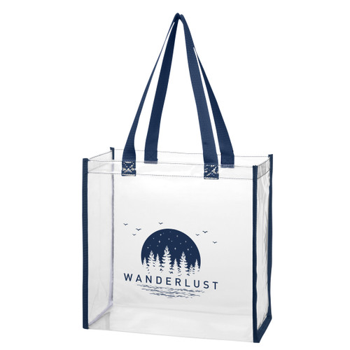 CLEAR WITH NAVY