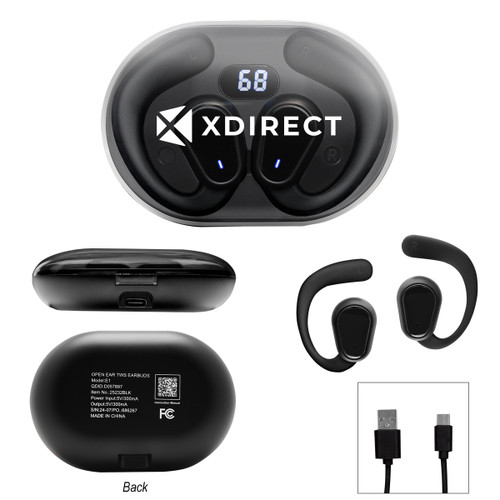Custom Open Ear TWS Earbuds With Charging Case 25232
