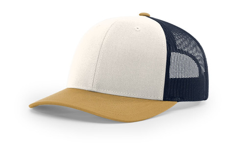 Cream/Navy/Amber Gold