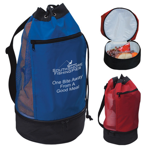 Custom Beach Bag With Kooler Compartment 3020