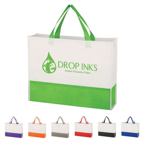 Custom Non-Woven Prism Tote Bag 3393