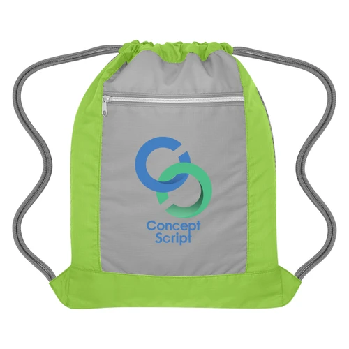 Custom Flip Side Drawstring Sports Bag 3483