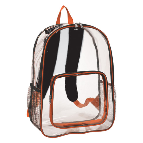 CLEAR WITH ORANGE