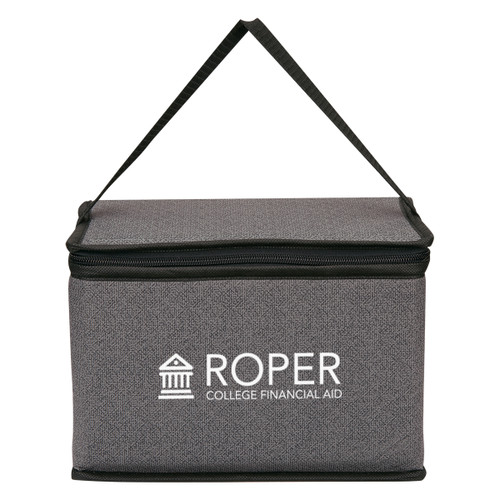 Custom Heathered Non-Woven Cooler Lunch Bag 421