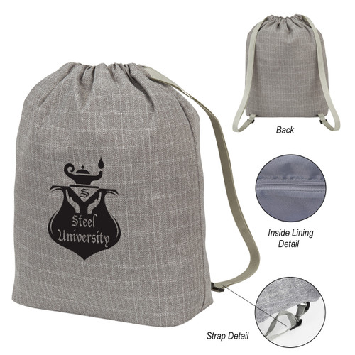 Custom Barclay Cinch Backpack 3496