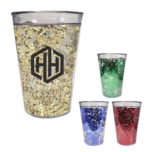 Custom 15 Oz. Shimmer Glitter Tumbler 50139