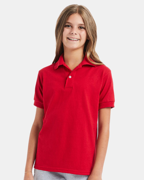 Embroidered Youth Ecosmart® Jersey Polo - 054Y