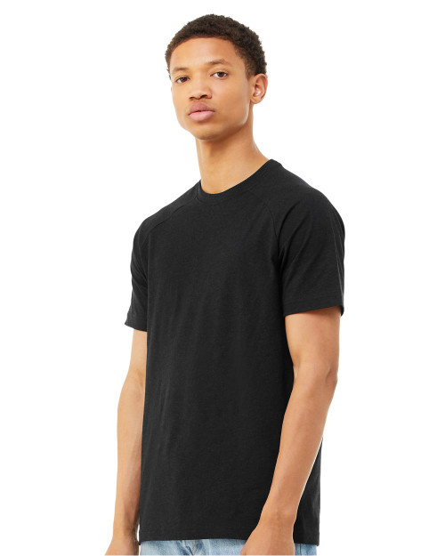 Custom Heather CVC Raglan Tee - 3201