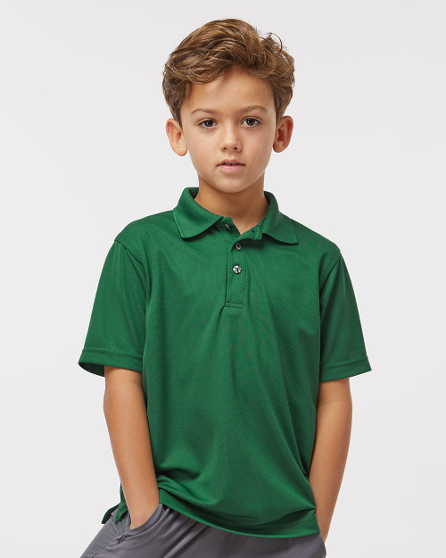 Embroidered Youth Saratoga Performance Mini Mesh Polo - 108Y