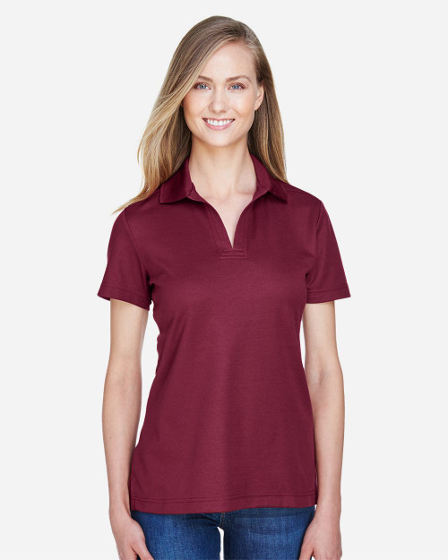 Embroidered Women's CrownLux Performance® Plaited Polo - DG20W