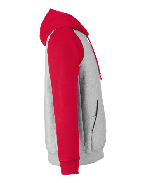 Athletic Heather/ Sport Red