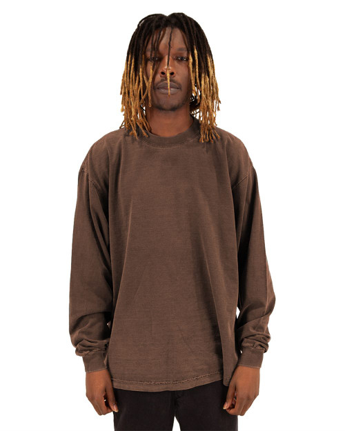 Custom Men's Garment-Dyed Long Sleeve T-Shirt - SHGDLS