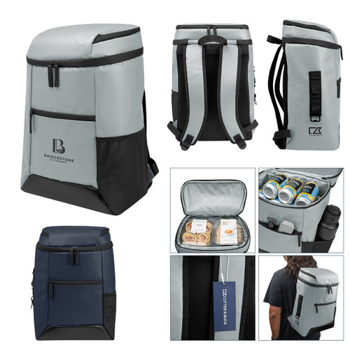 Custom Cutter & Buck 18 Can Cooler Backpack 35161