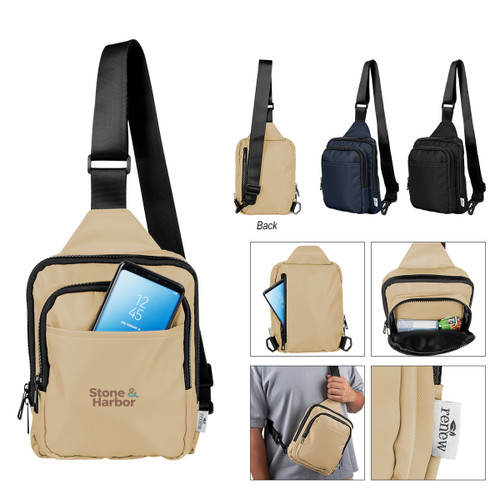 Custom Anywhere rPET Sport Sling Bag 35175