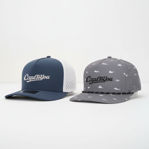 custom perforated mesh hats