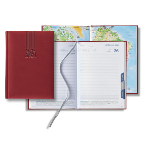 Custom Castelli Tucson Medio White Page Tabbed Daily Diary 76025