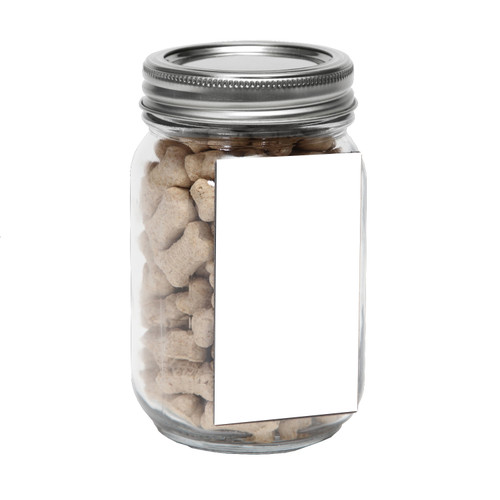 Custom Pint Jar with Rectangle Magnet Pet Fill BC1MJRPPET