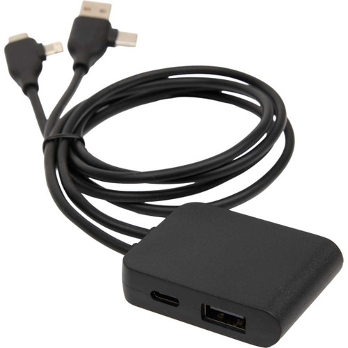 Custom 5-IN-1 Charging Cable with USB-A/C Hub