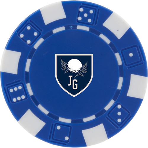 Custom Recycled Poker Chip Ball Marker