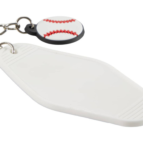 Custom Baseball Motel Keychain