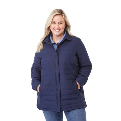 Embroidered Womens PORTER Eco Insulated Shacket