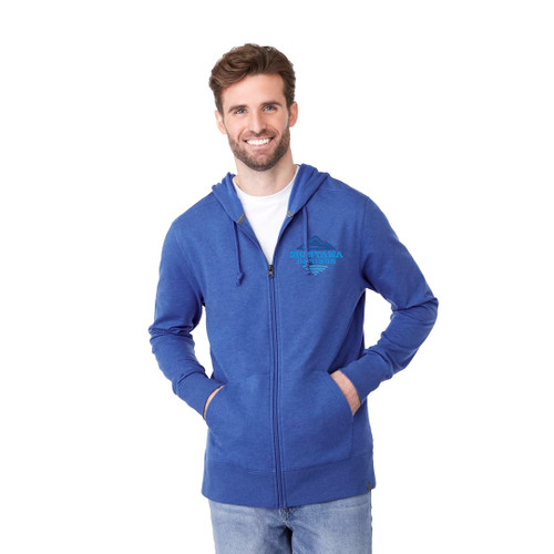 Custom Mens ARGUS Eco Fleece Full Zip Hoody