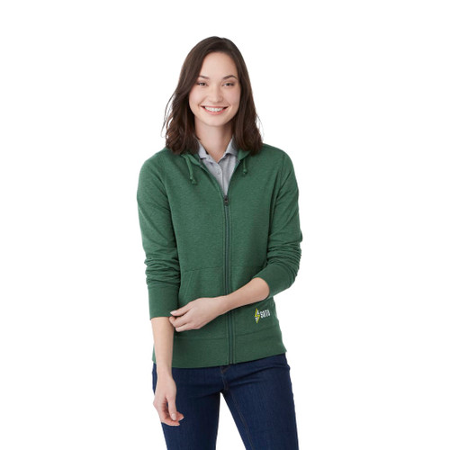Custom Womens ARGUS Eco Fleece Full Zip Hoody
