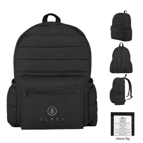 Custom Luxe Puffer rPET Backpack 35168