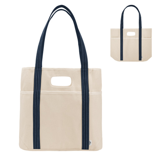 NATURAL WITH NAVY