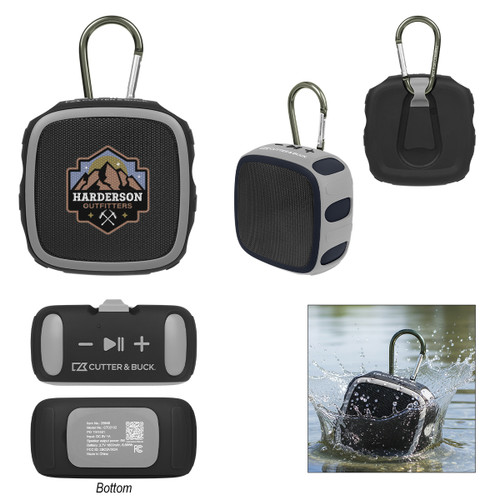 Custom Cutter & Buck® Waterproof Wireless Speaker 25640