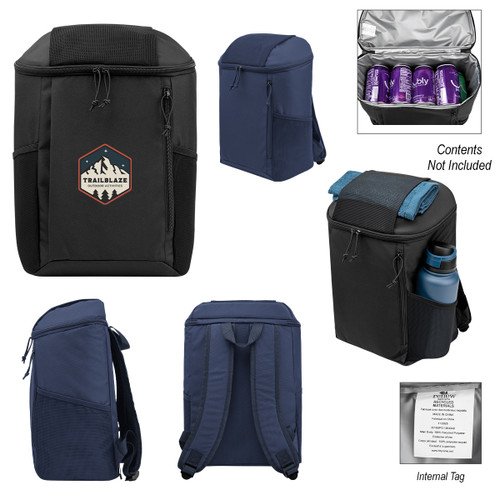 Custom Endeavor rPET 15 Can Cooler Backpack 35182
