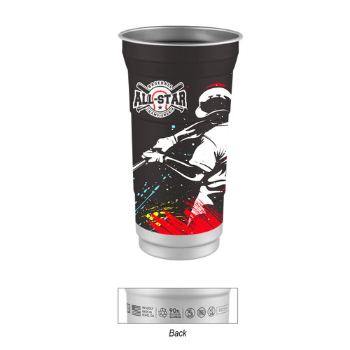 Custom Top Cup By Ball™ 12 Oz. Full Color Aluminum Cup 50610