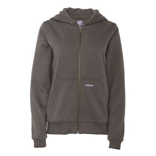 Custom Berne Heritage Grid Fleece-Lined Zip Sweatshirt - Womens