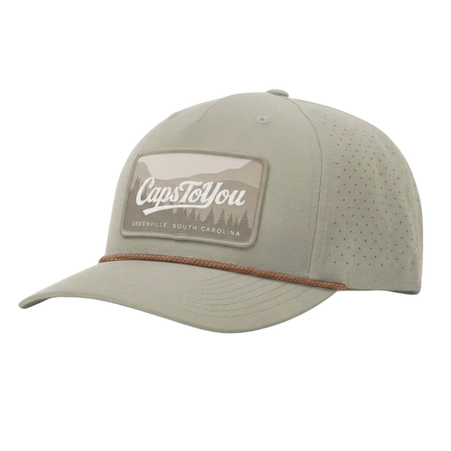 Perforated Mesh Lightweight Rope Caps - Custom Patch Hats
