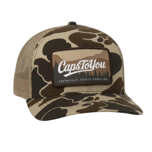Camo Trucker Caps - Custom Patch Hats