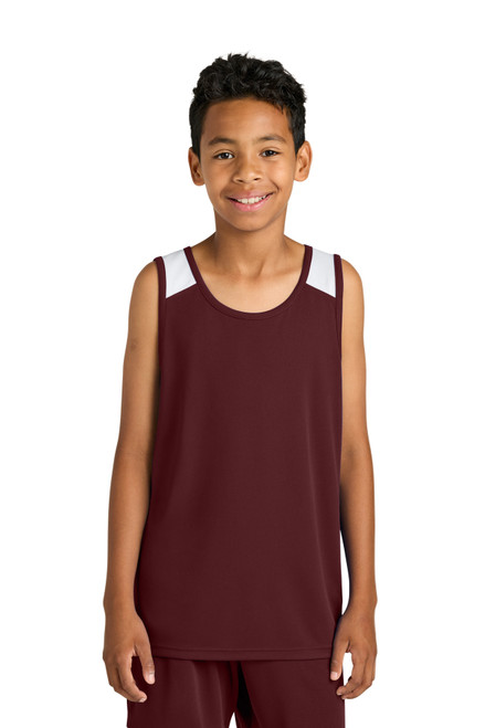 Custom Sport-Tek Youth Club Track Tank YST446