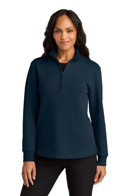 Custom Port Authority Women's Wearever Signature Double Pique 1/4-Zip LK210