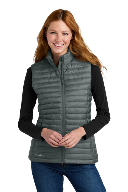 Embroidered Eddie Bauer Women's Packable Quilted Vest EB517