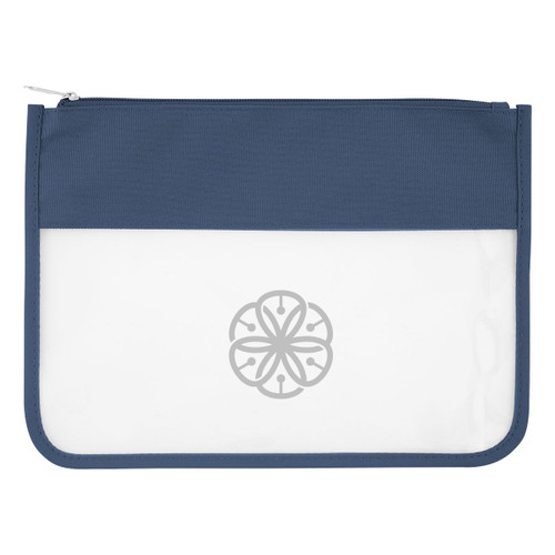 CLEAR WITH NAVY