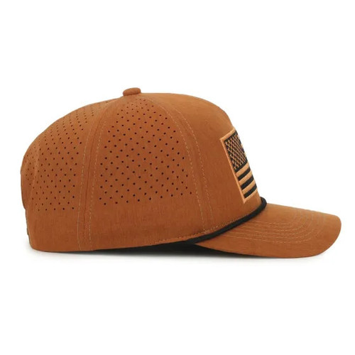 Perforated Mesh Rope Caps - Custom Leather Patch Hats