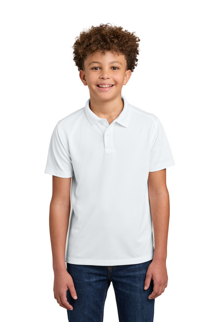 Embroidered Port Authority Youth Wearever Performance Pique Polo Y240