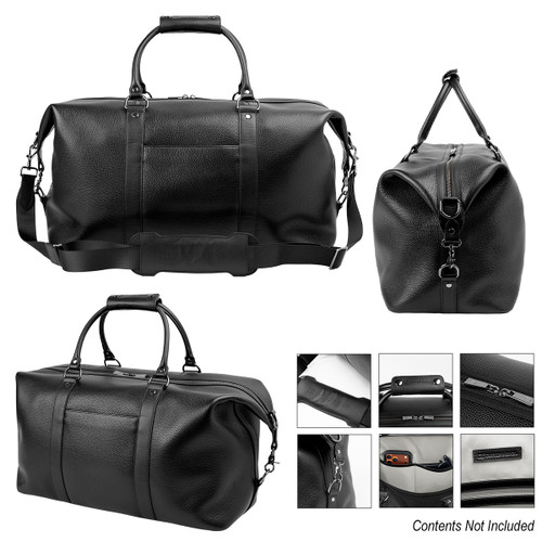Custom Cutter & Buck® Leather Duffel Bag 30201