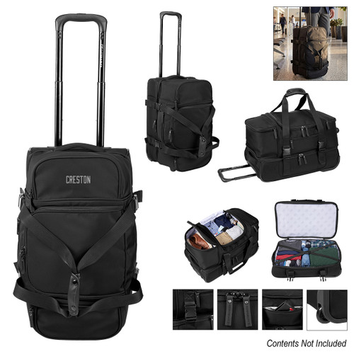 Custom Cutter & Buck Active Collection Rolling Duffel Bag 30228