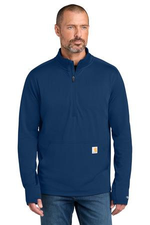 Embroidered Carhartt Force 1/2-Zip Grid Fleece CT107814