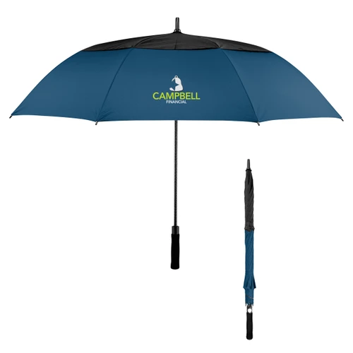 Custom 60" Arc Vented Umbrella with 100% rPET canopy 45023