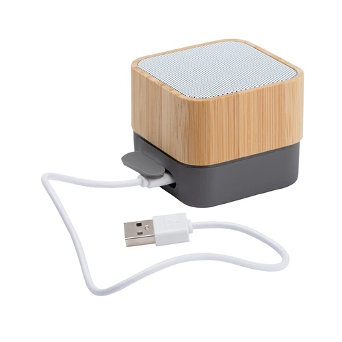 Custom Cadence Bamboo Wireless Light-Up Speaker