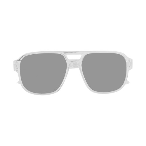 CLEAR WITH SILVER